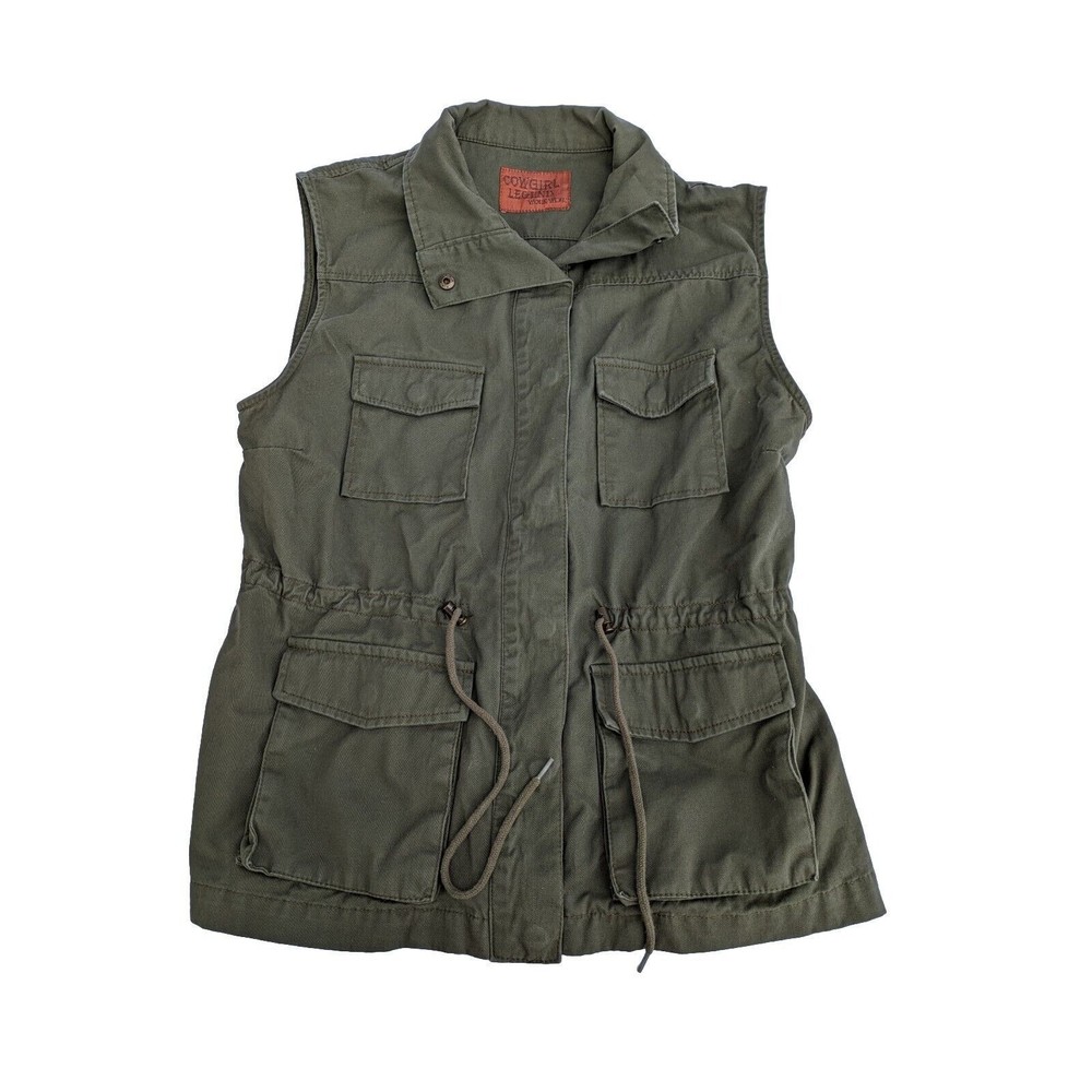 Cowgirl Legend Work Wear  Women's Size L Zip Front Vest Heat And Cold Resistant